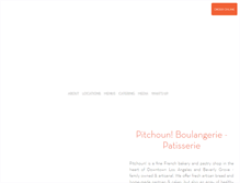 Tablet Screenshot of pitchounbakery.com